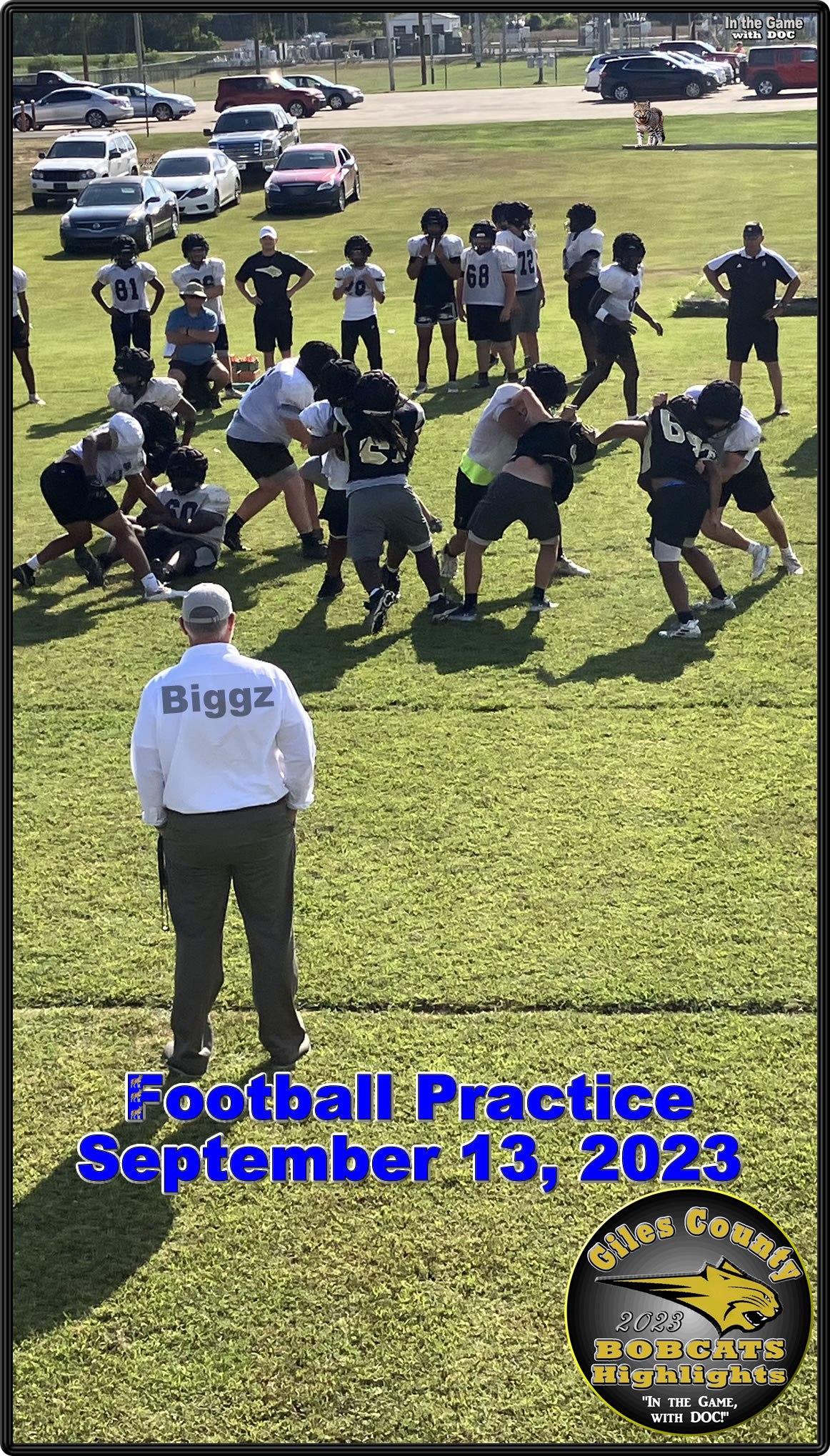 Giles County Bobcats Football Practice September 13, 2023 by In the Game with DOC #itisandiamit