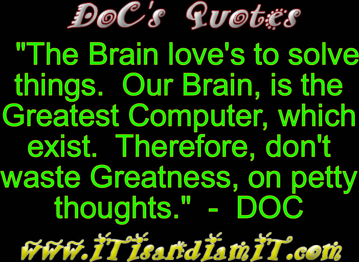 Another great Quote, from DOC or Graphic Design