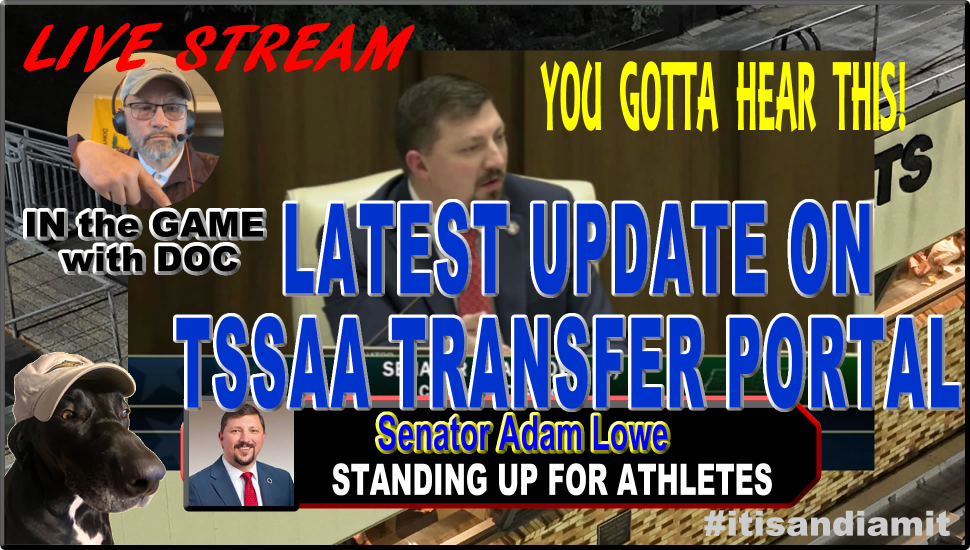 DOCS MOST RECENT LIVESTREAM on TSSAA TRANSFER PORTAL