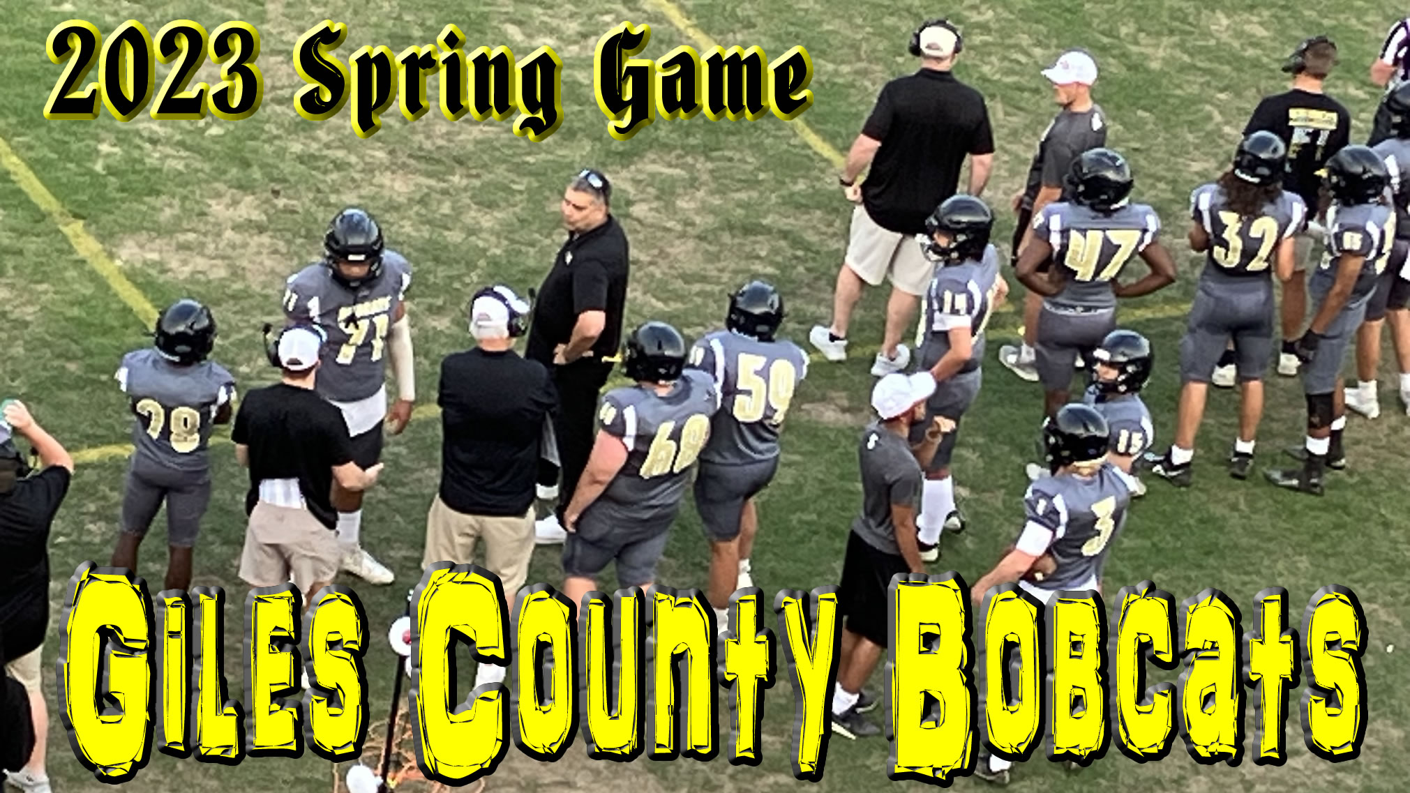 Giles County Bobcats 2023 Spring Game Sideline Picture
