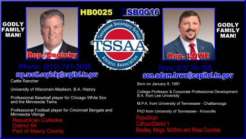 Representative Cepicky  and Senator Lowe 