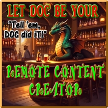 Remote Social Media Content Creator and Consultant Tell'em DOC did it